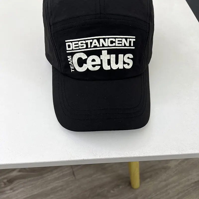 Green Cotton Cap with "Destinant Cetus" Design — feature 7
