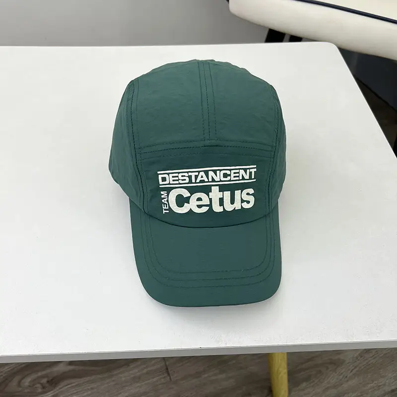 Green Cotton Cap with "Destinant Cetus" Design - Image 4