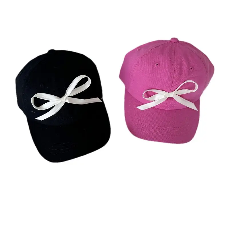Lilac Bow Cap for Girls Sun Protection - Image 12