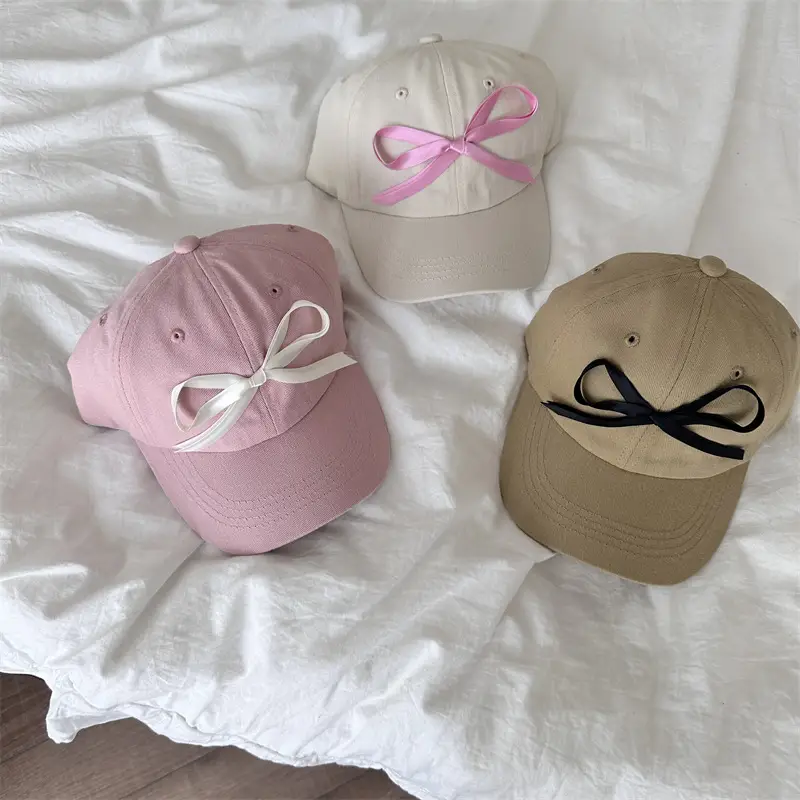 Lilac Bow Cap for Girls Sun Protection — feature 5