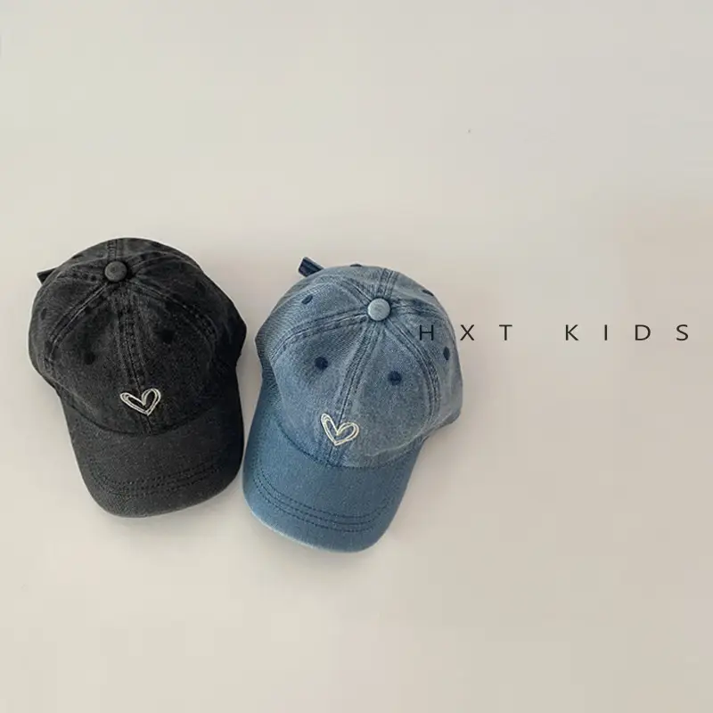 Children's Blue Embroidered Baseball Cap - Image 5