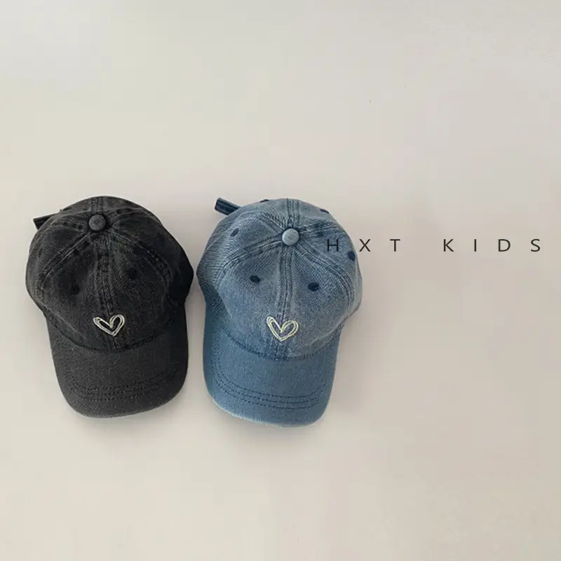 Children's Blue Embroidered Baseball Cap - Image 6