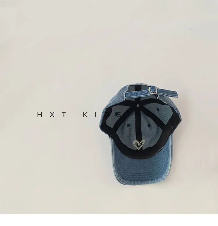 Children's Blue Embroidered Baseball Cap — feature 10