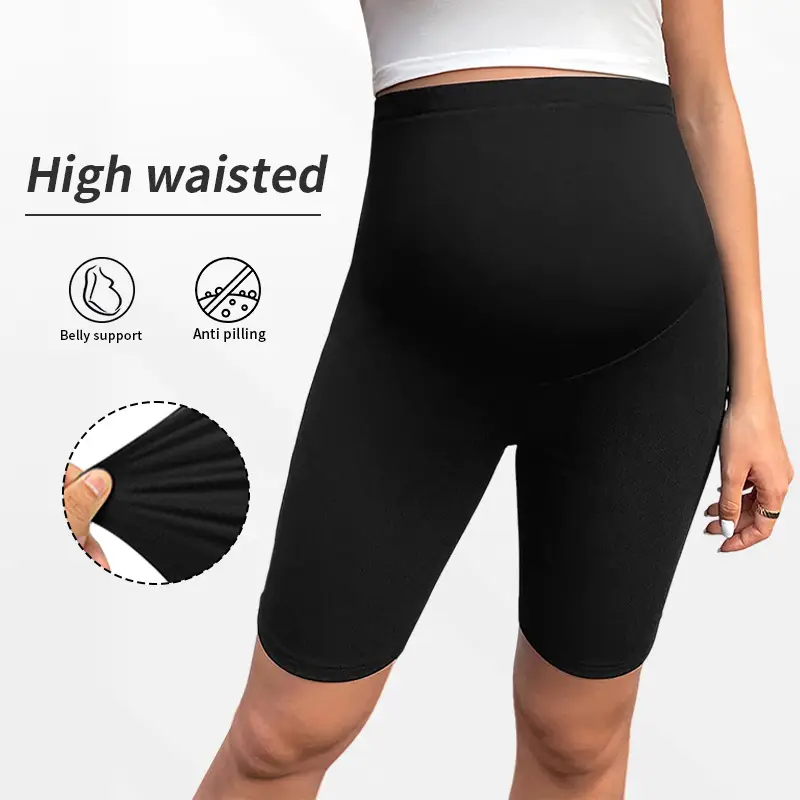 European American Cross-Border Maternity High Waist Shorts 2024 - Image 2