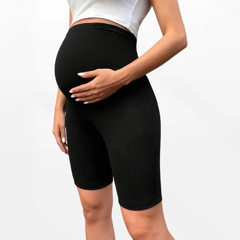 European American Cross-Border Maternity High Waist Shorts 2024 - Image 4