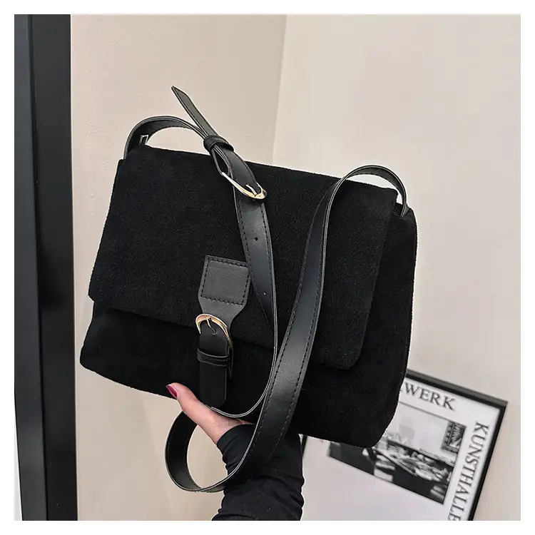 Women's Vintage Frosted Shoulder Crossbody Bag Brown 2025 — feature 31