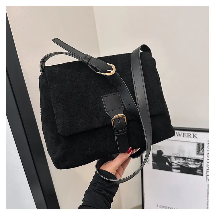 Women's Vintage Frosted Shoulder Crossbody Bag Brown 2025 — feature 32