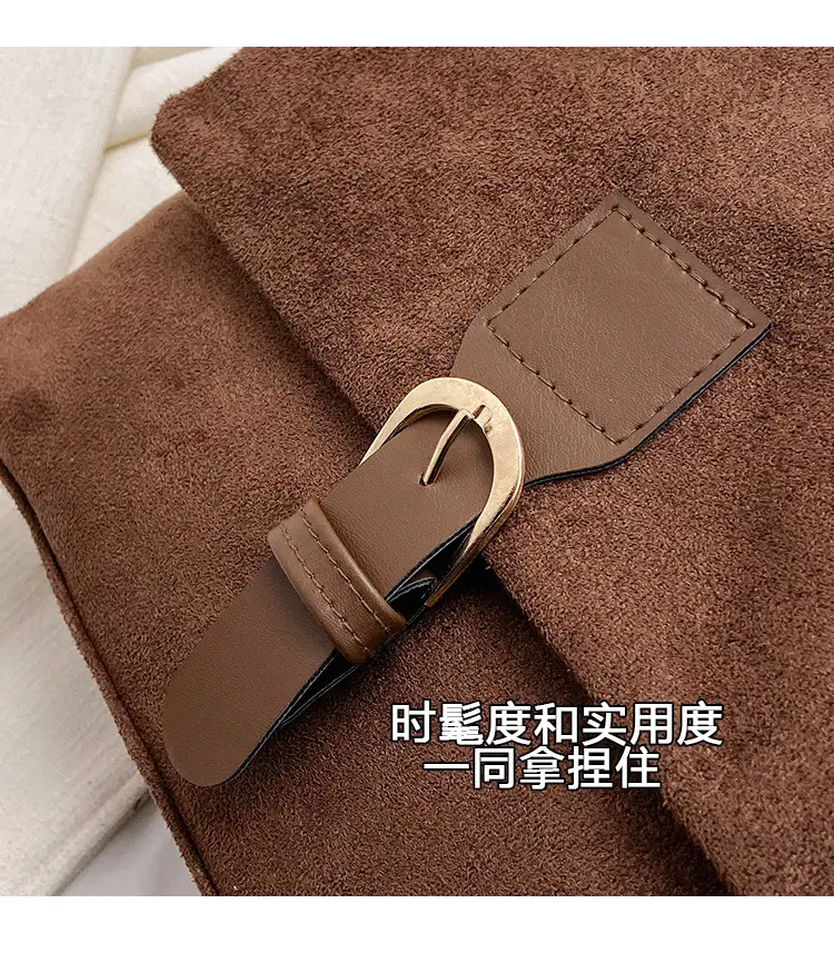 Women's Vintage Frosted Shoulder Crossbody Bag Brown 2025 — feature 5