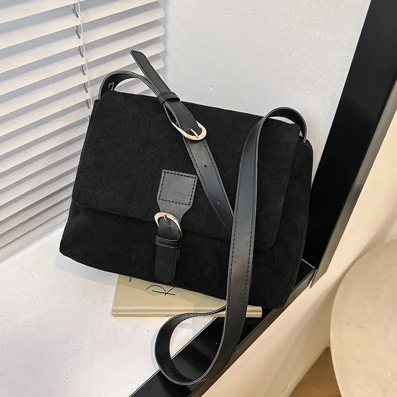Women's Vintage Frosted Shoulder Crossbody Bag Brown 2025 - Image 3