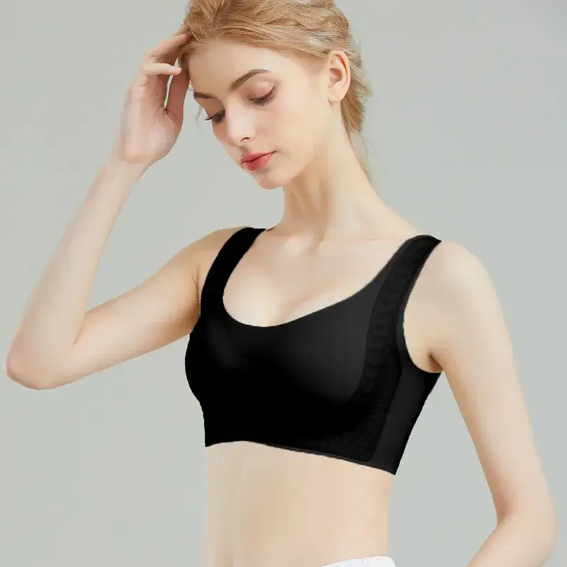 2024 Black Push Up Seamless Sports Bra - Image 3