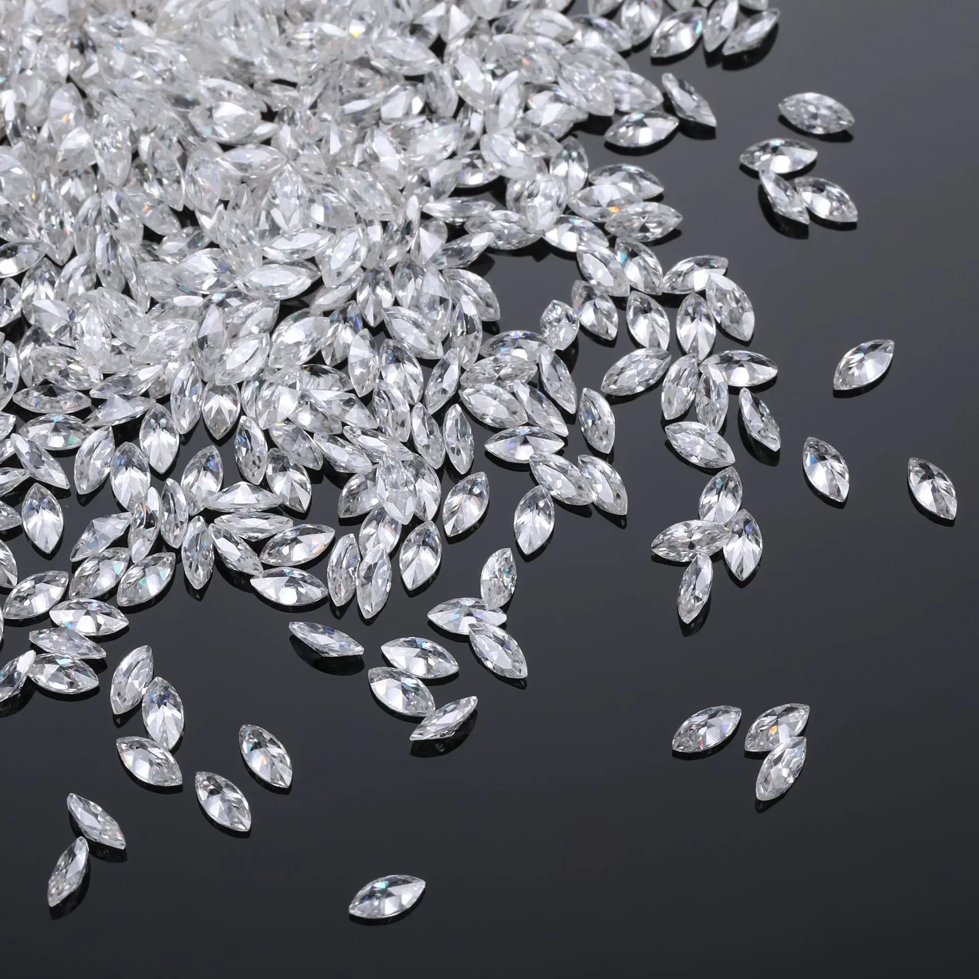 Moissanite Bare Stone 0.1~0.3 Carat D Color Marquise Centimeter Wuzhou Origin - Image 3