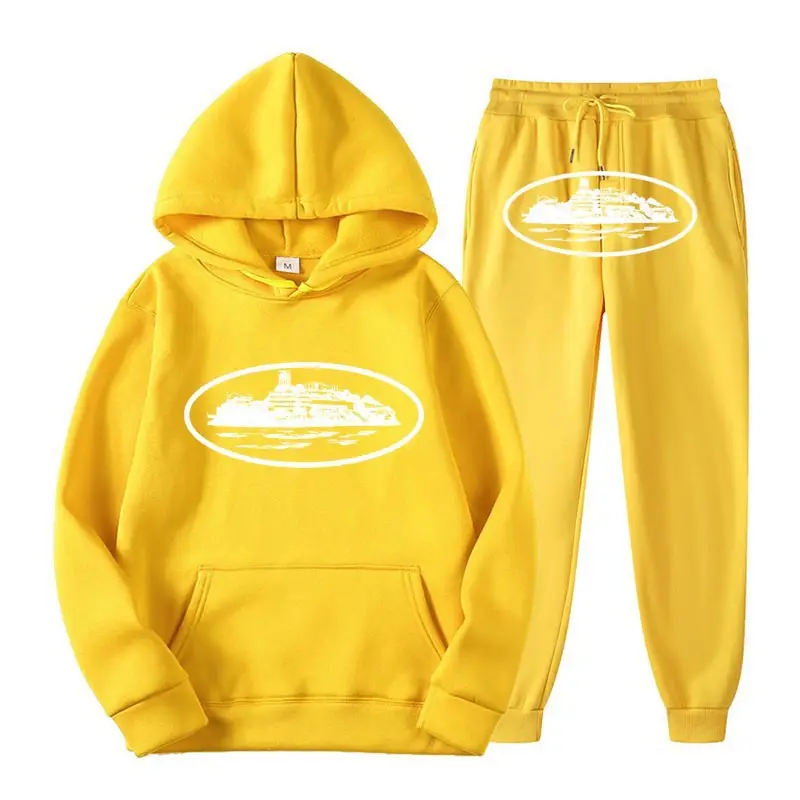 Women Navy Hoodie Pants Set Hip Hop Casual Winter - Image 24