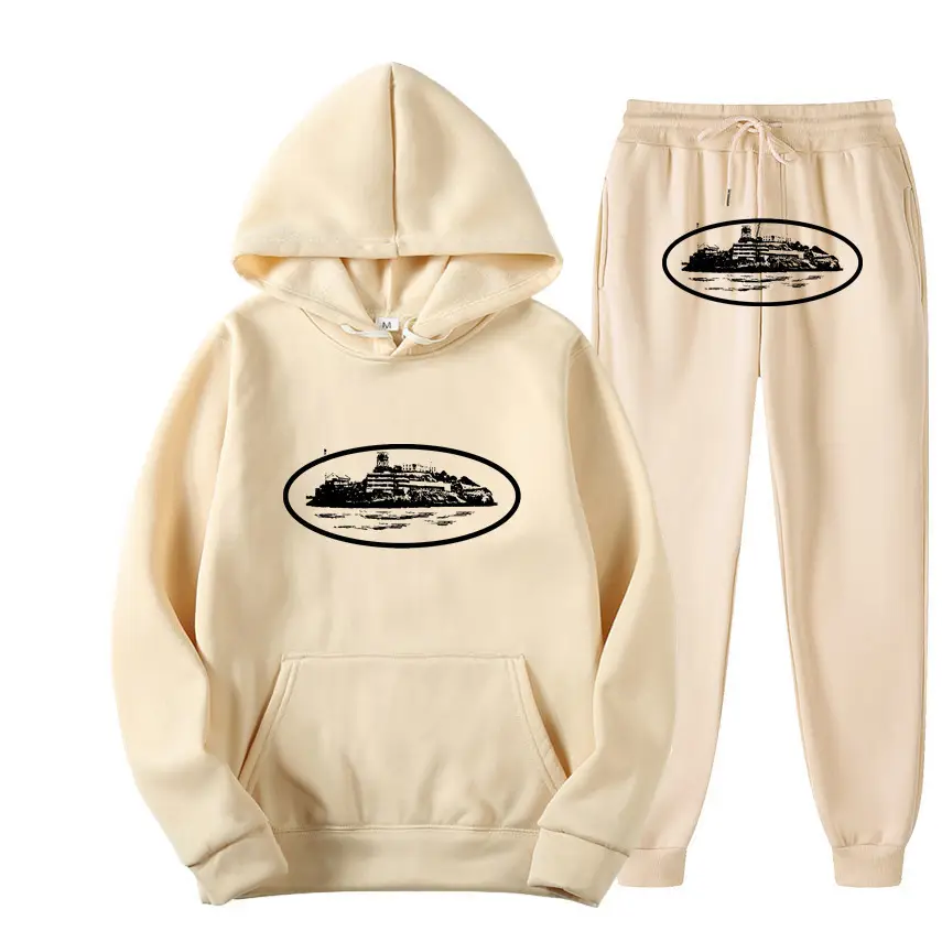 Women Navy Hoodie Pants Set Hip Hop Casual Winter - Image 6