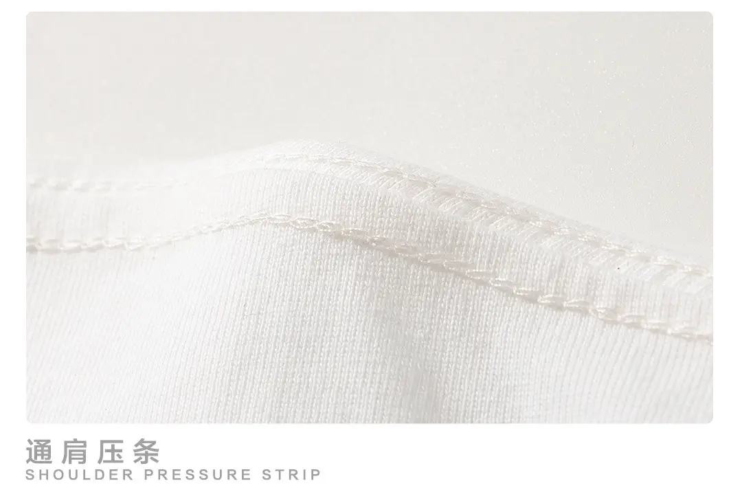 Men White Cotton T-Shirt Short Sleeve Loose Fit — feature 19