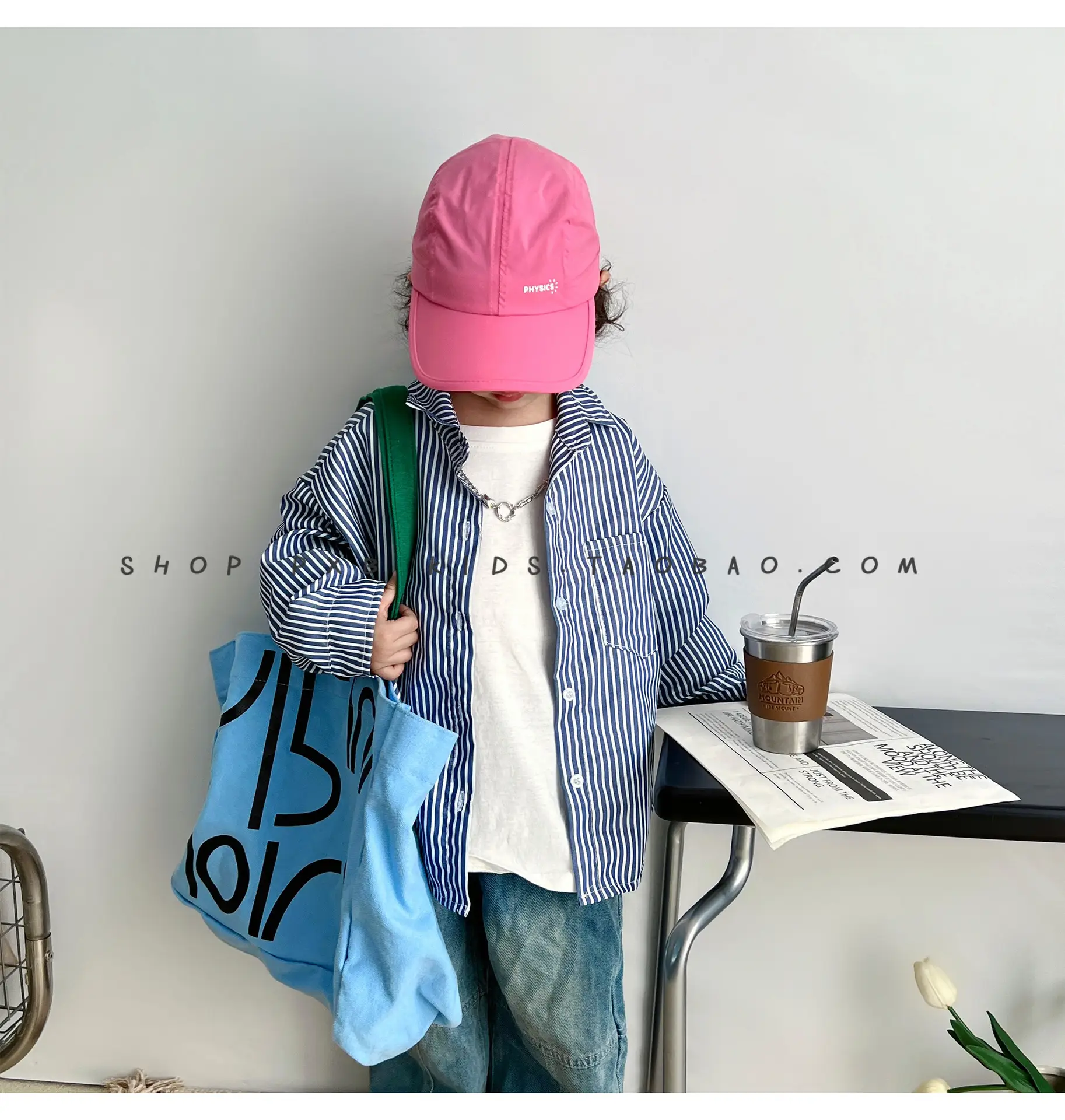 Pink Beaded Cap for Girls Kids UV Protective — feature 5