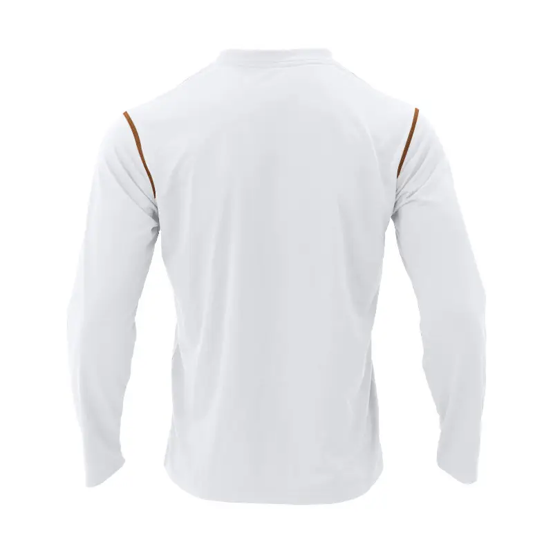 Men Dark Blue Knit Long Sleeve T-Shirt Button Front — feature 5