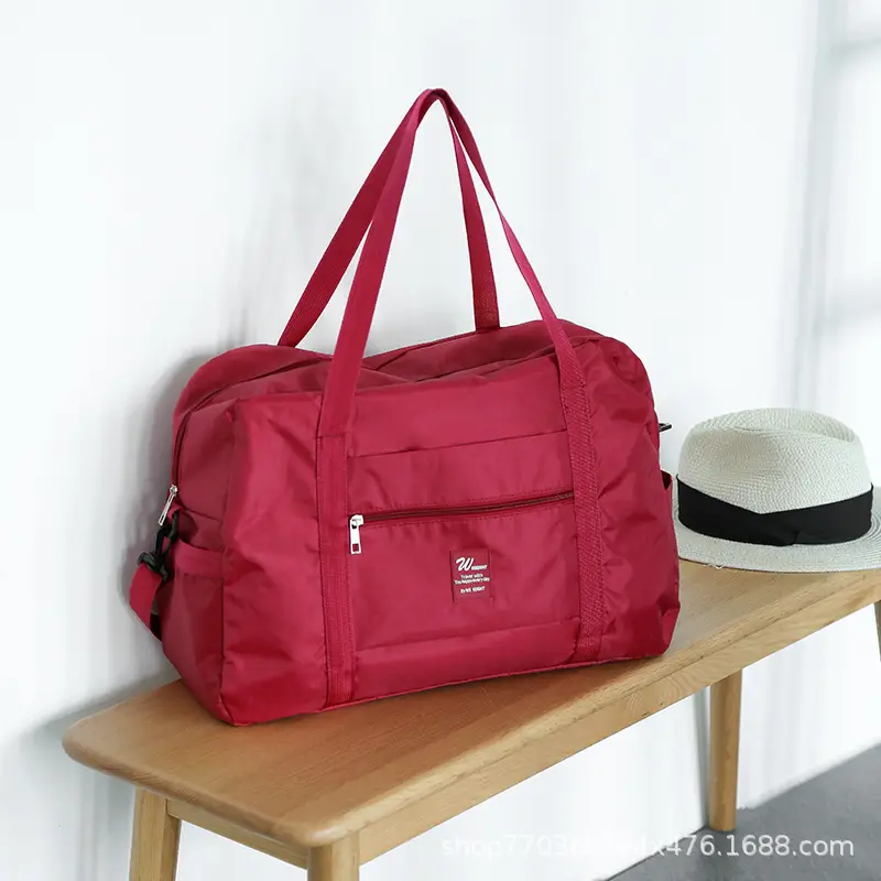 Large Capacity Crossbody Travel Bag Black 42cm - Image 10