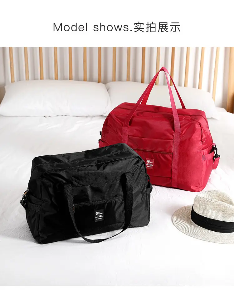 Large Capacity Crossbody Travel Bag Black 42cm — feature 14