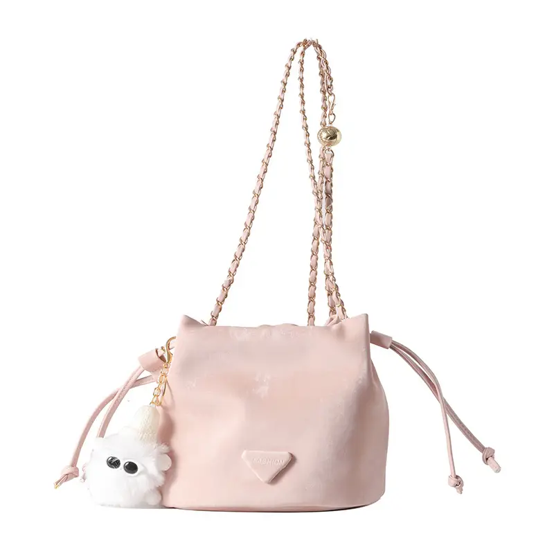 Black Velvet Chain Shoulder Bag for Women 2024 - Image 3