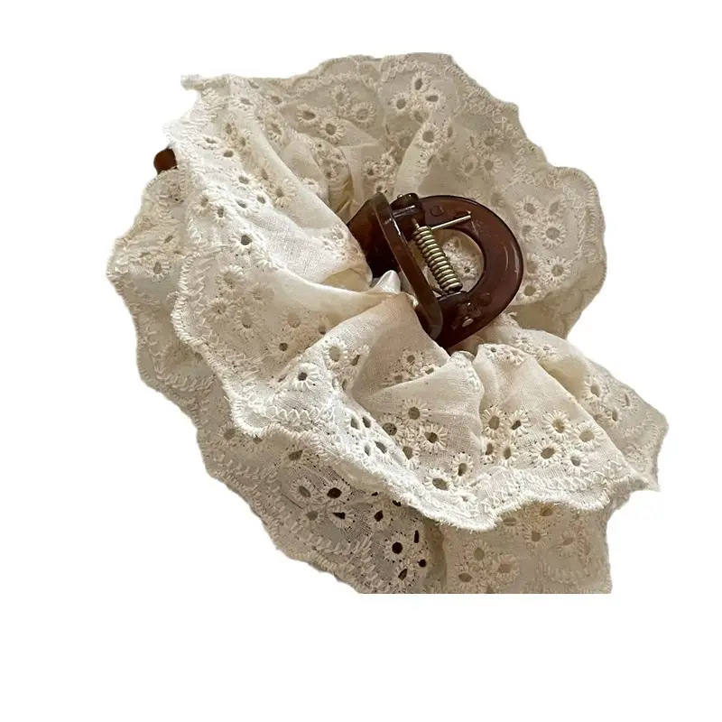 Lace Hair Updo Clip with Fresh Ball Head