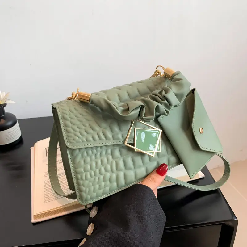 Women Korean Style White Quilted Shoulder Bag 2024 - Image 10