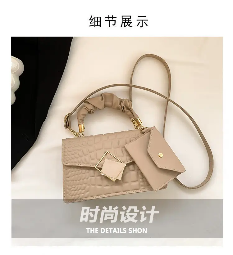 Women Korean Style White Quilted Shoulder Bag 2024 — feature 2