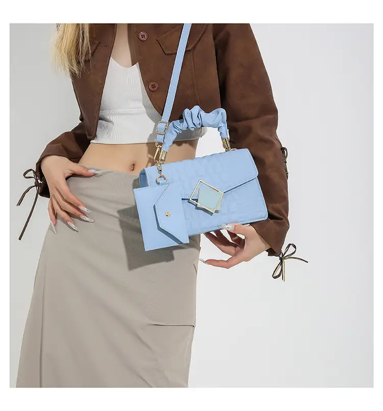 Women Korean Style White Quilted Shoulder Bag 2024 — feature 25