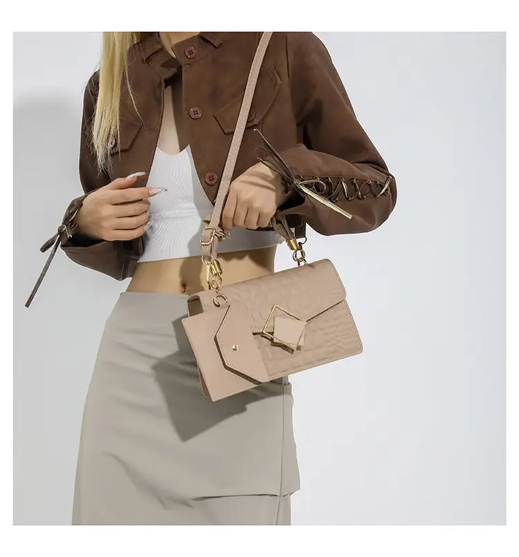 Women Korean Style White Quilted Shoulder Bag 2024 — feature 29