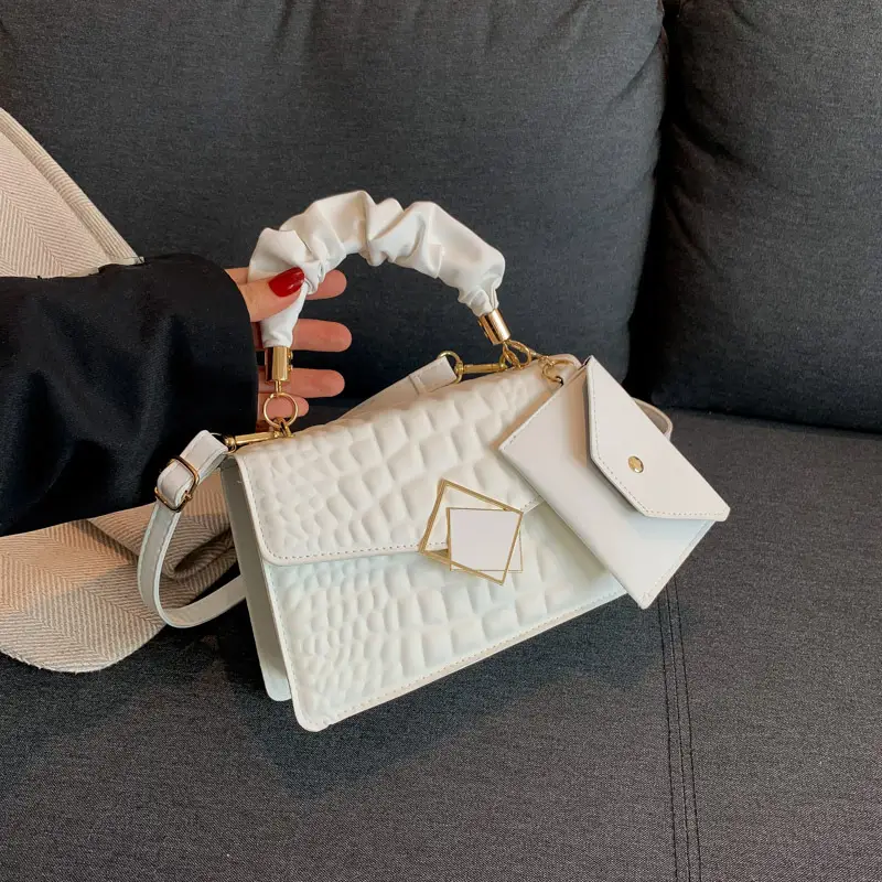 Women Korean Style White Quilted Shoulder Bag 2024 - Image 2