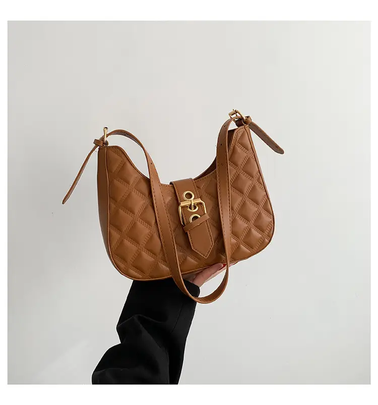 Green Rhombus Embroidery Shoulder Bag for Women — feature 28