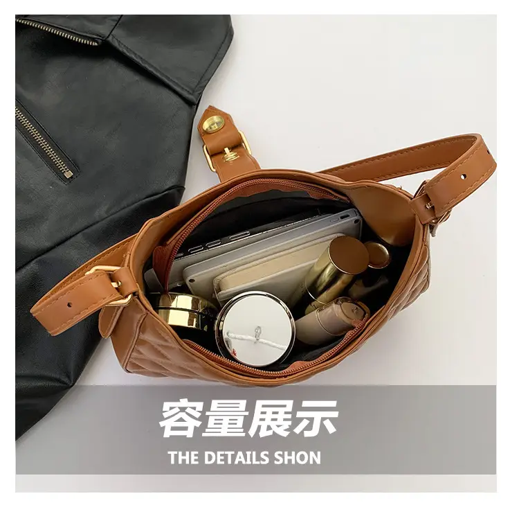 Green Rhombus Embroidery Shoulder Bag for Women — feature 6
