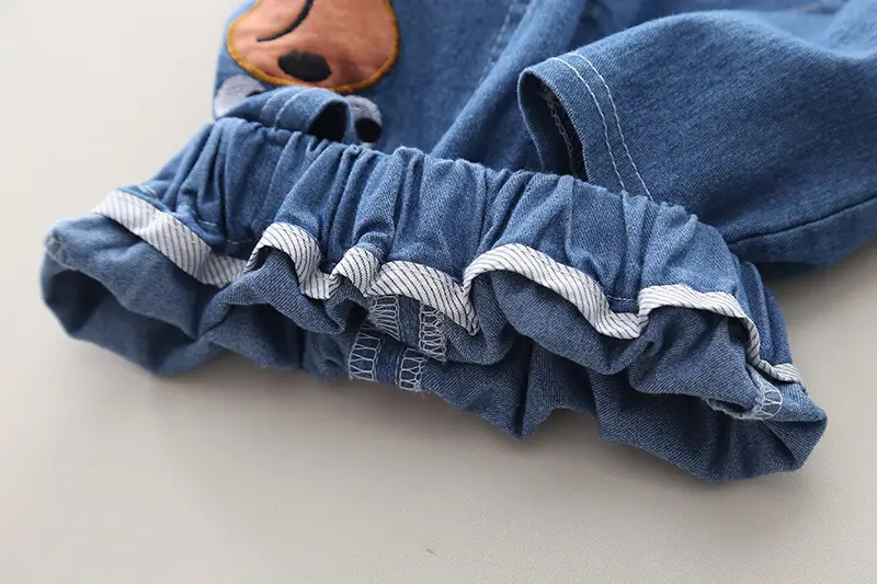 2024 Boys Bear Print Striped T-Shirt Shorts Set — feature 16