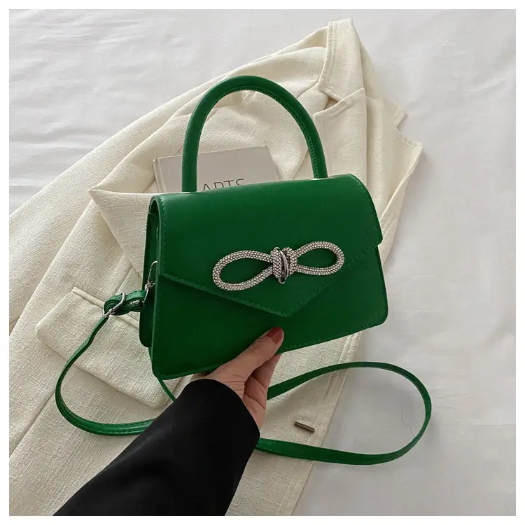 Green Square Shoulder Messenger Bag for Women — feature 30