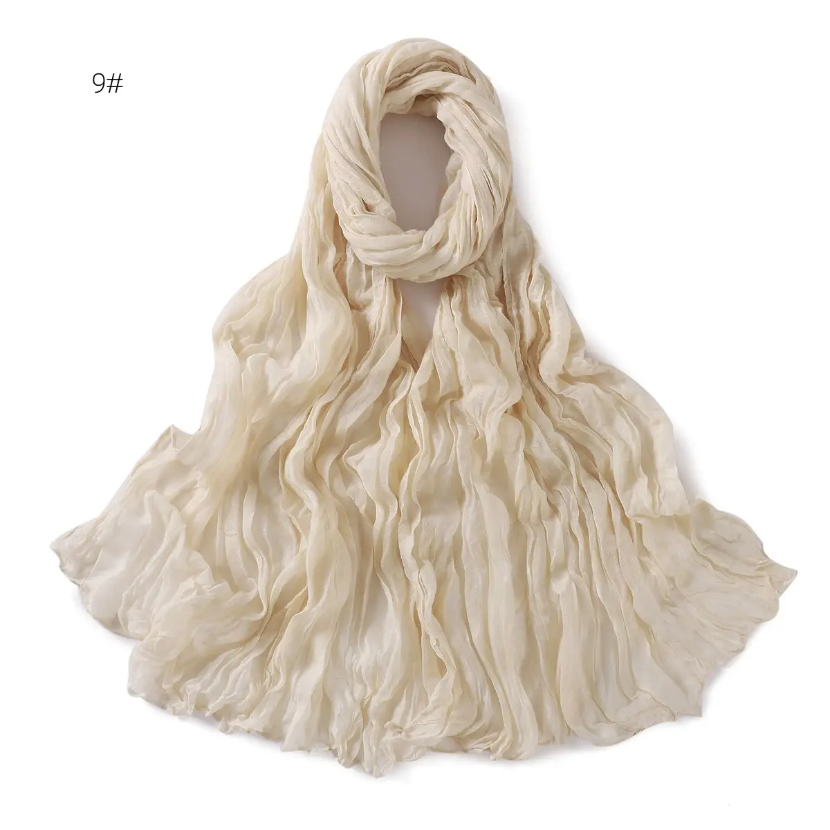 Brown Silk Scarf for Women, 3#, Wrinkle-Free, Lightweight — feature 19