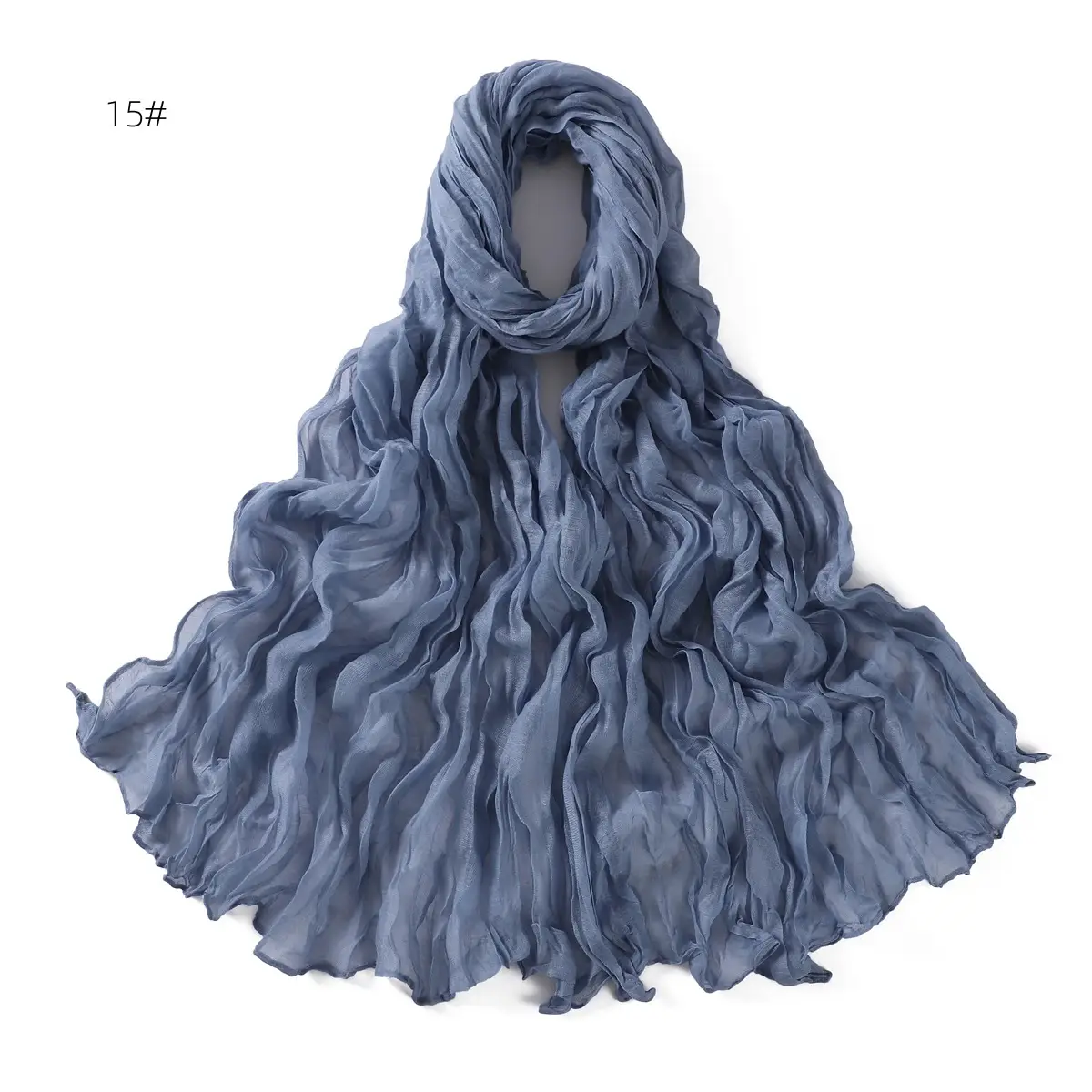 Brown Silk Scarf for Women, 3#, Wrinkle-Free, Lightweight — feature 25