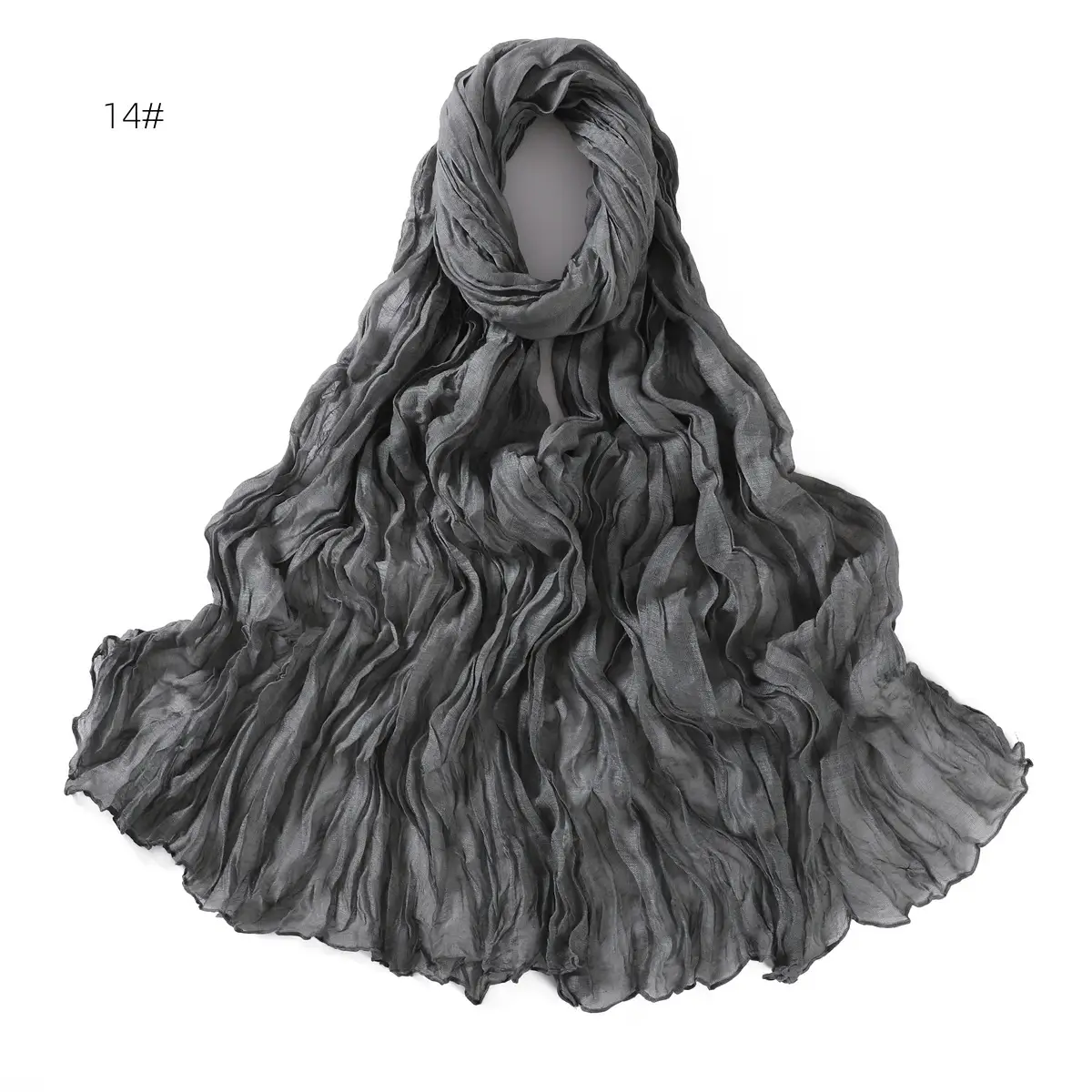 Brown Silk Scarf for Women, 3#, Wrinkle-Free, Lightweight - Image 15