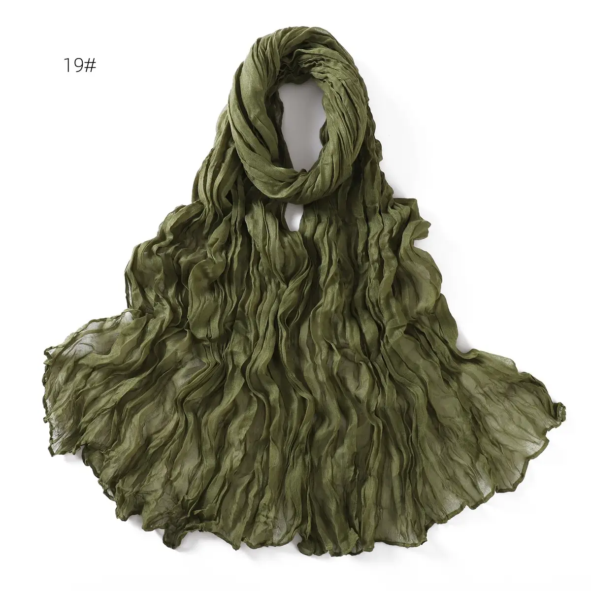Brown Silk Scarf for Women, 3#, Wrinkle-Free, Lightweight - Image 20