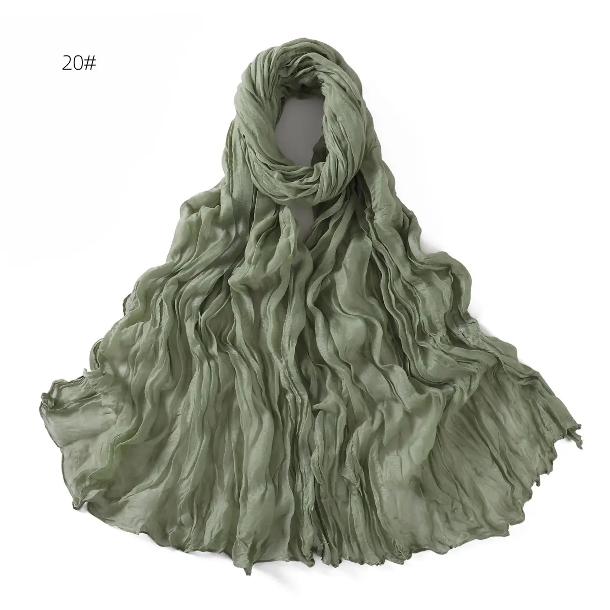 Brown Silk Scarf for Women, 3#, Wrinkle-Free, Lightweight - Image 21