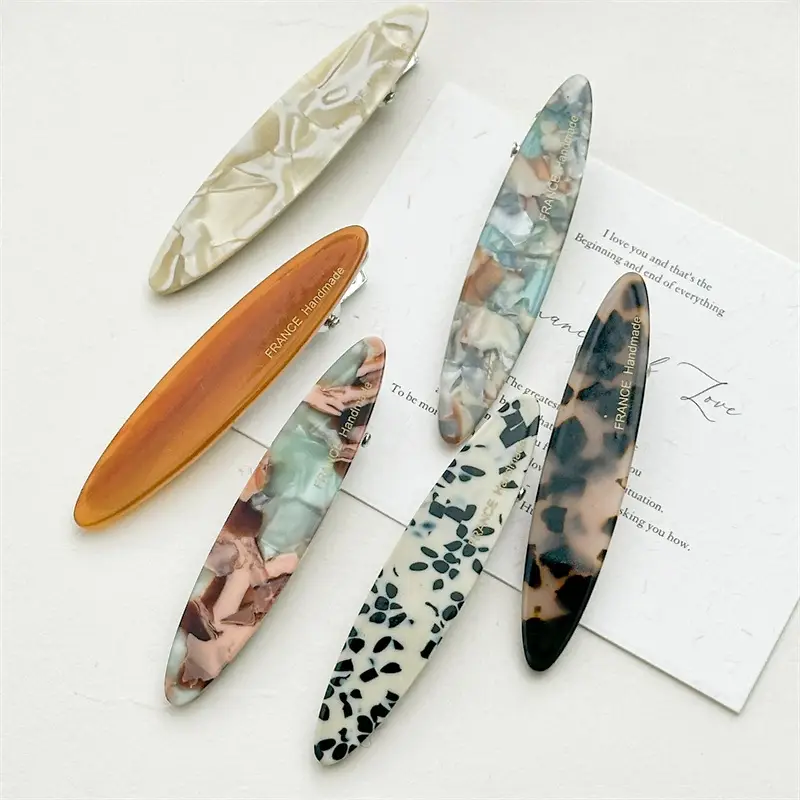 South Korea Acetate Hairpin with Leopard Print - Image 5