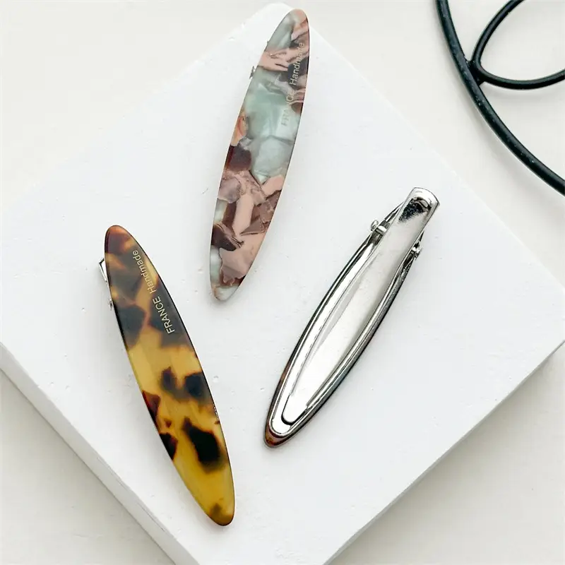 South Korea Acetate Hairpin with Leopard Print - Image 6