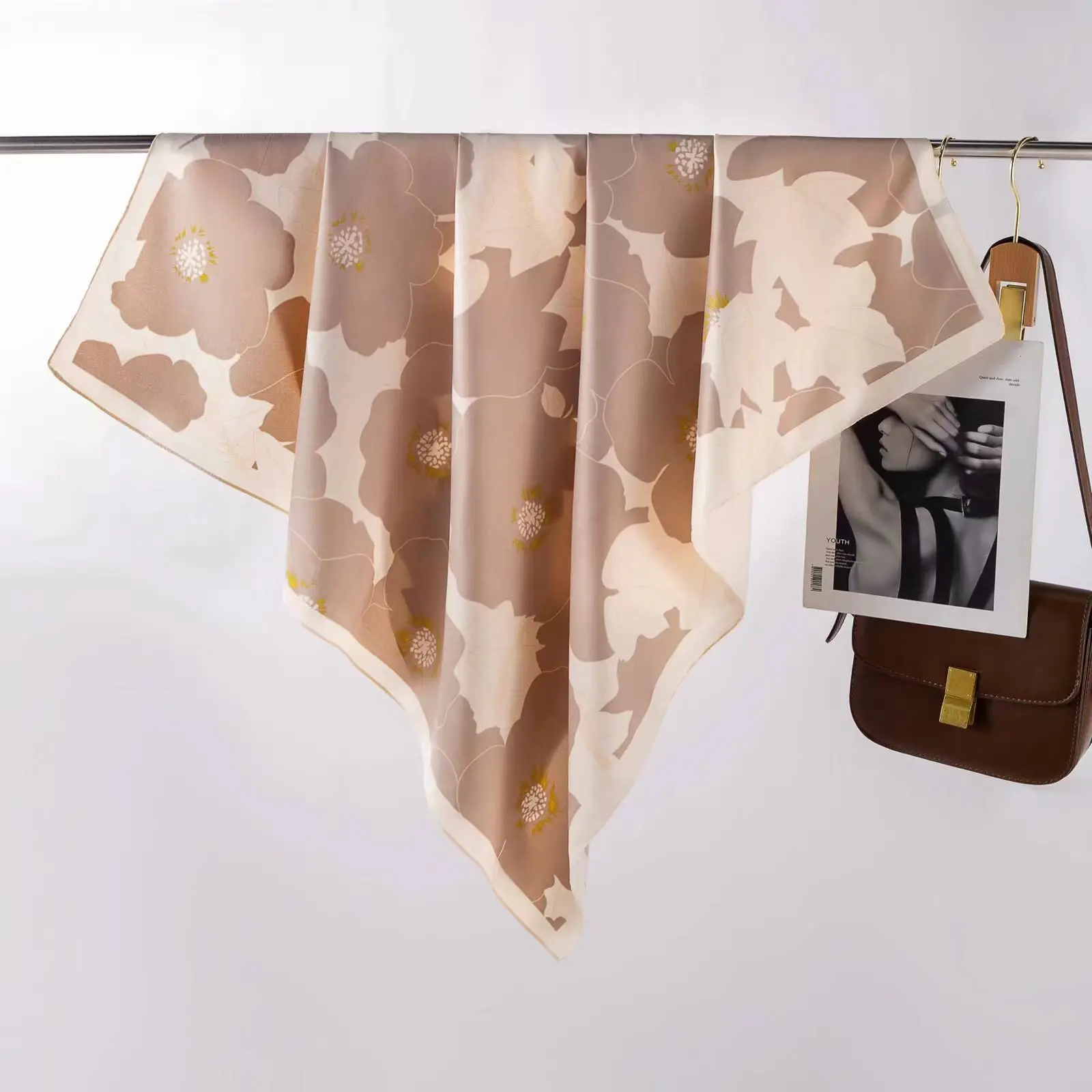 New European Printed Silk Scarf 90cm Large — feature 24