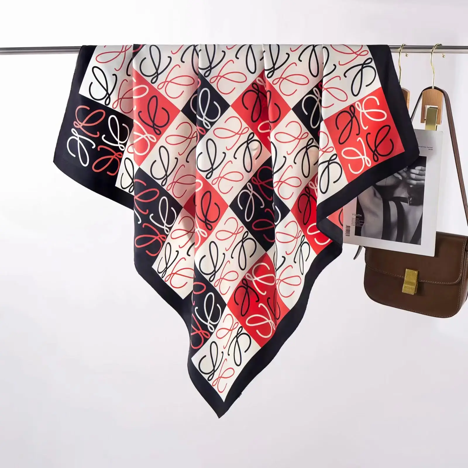 New European Printed Silk Scarf 90cm Large - Image 14