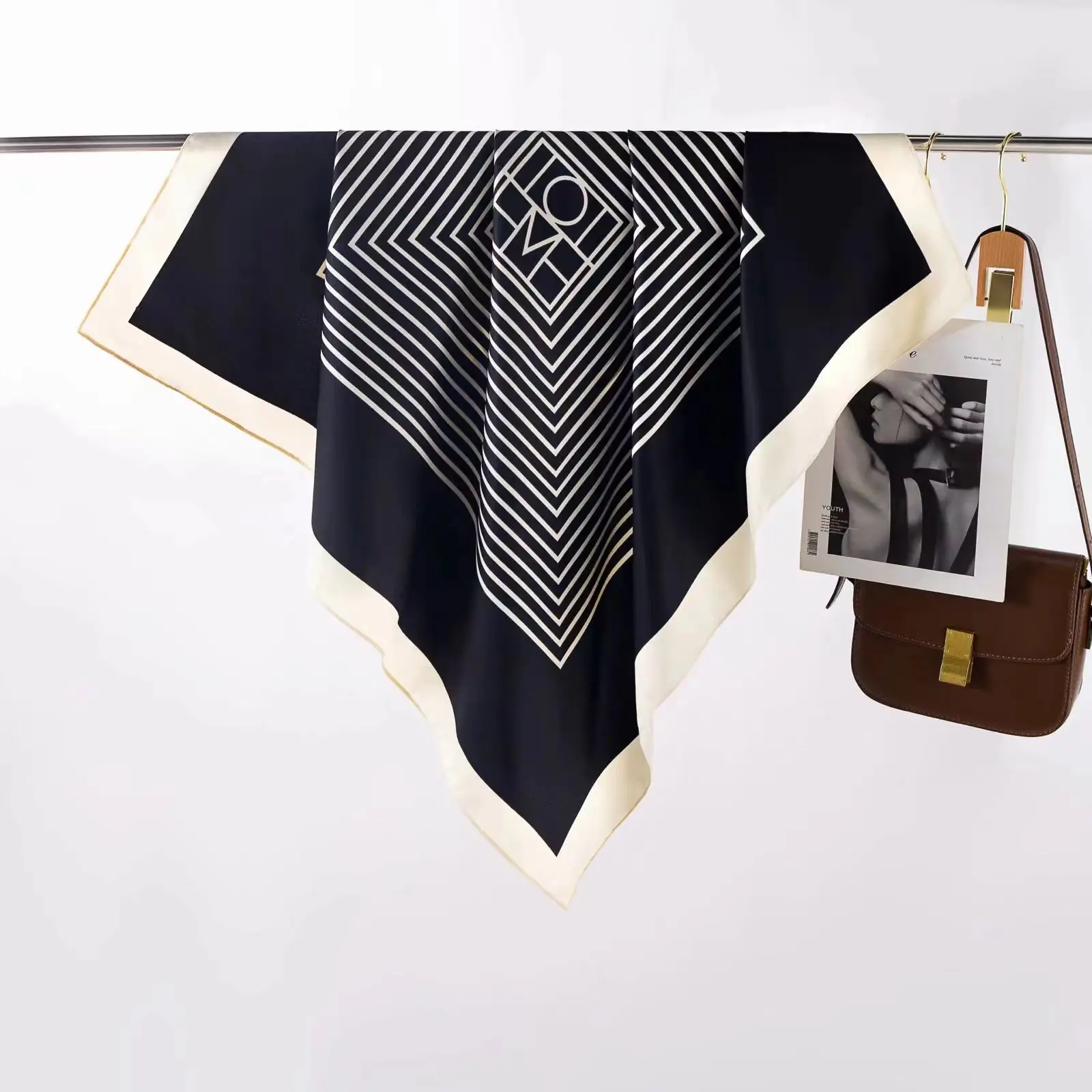 New European Printed Silk Scarf 90cm Large - Image 19