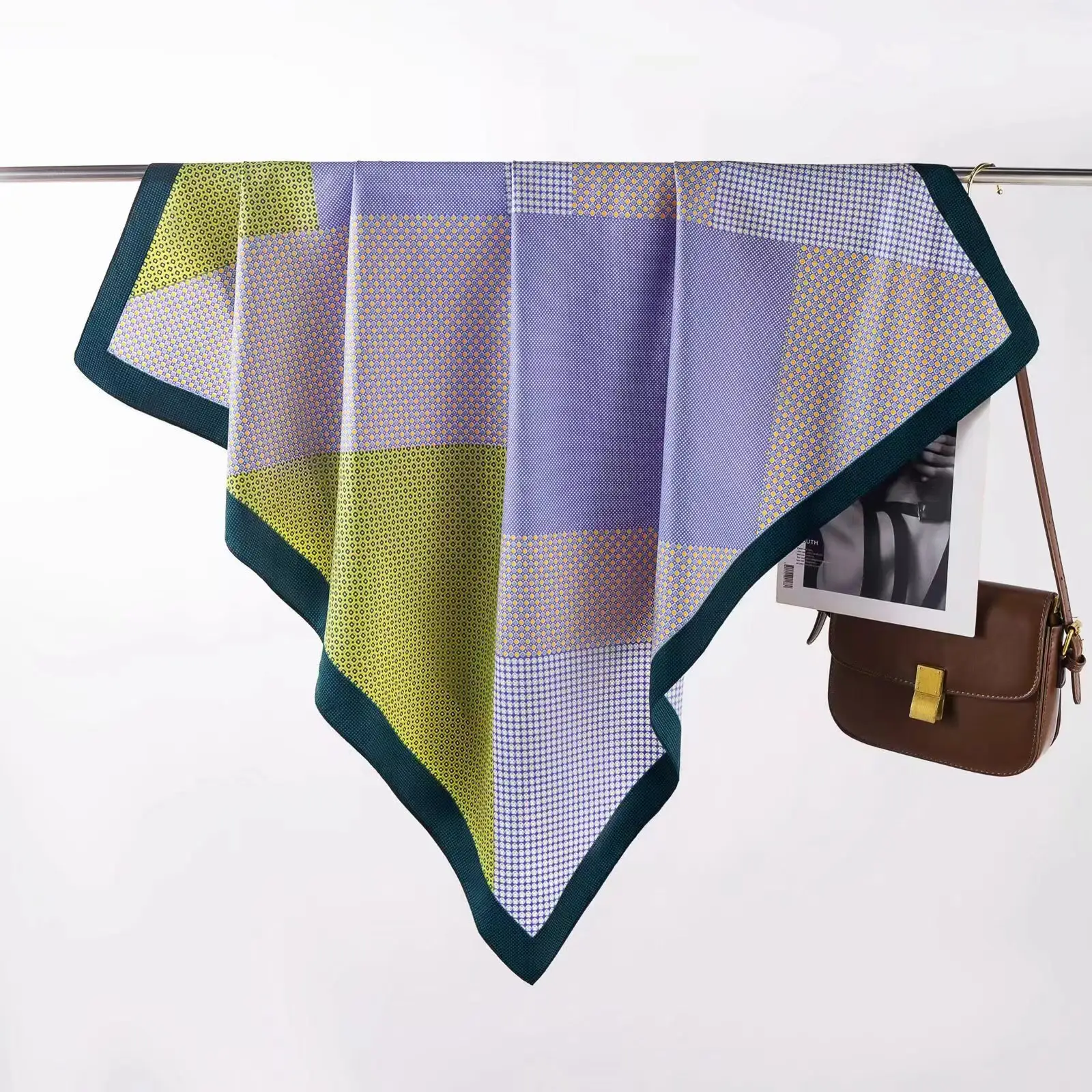 New European Printed Silk Scarf 90cm Large - Image 2