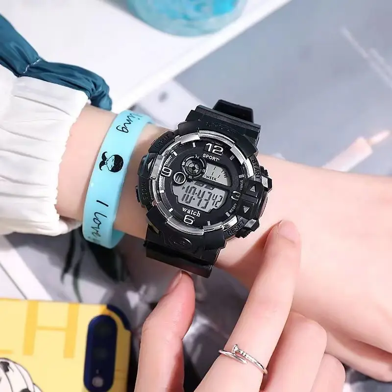 Pink Digital Watch for Girls Boys Sports Wear — feature 8