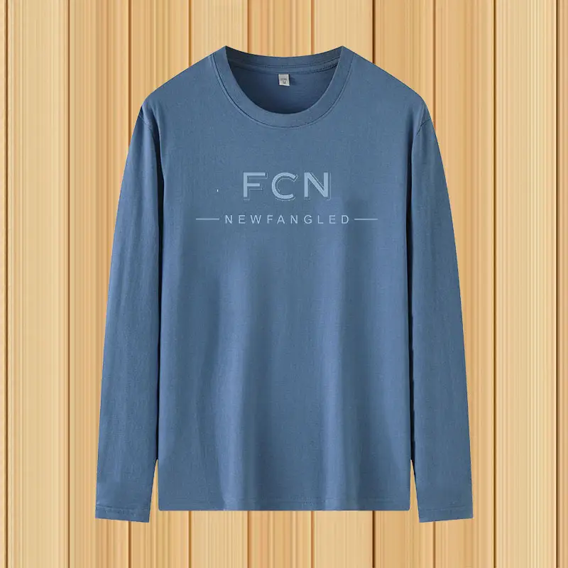 FCN Long Sleeve Crewneck T-Shirt Grey 3Pcs - Image 2