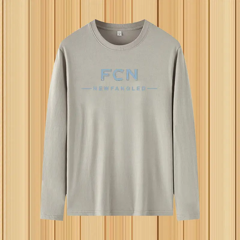 FCN Long Sleeve Crewneck T-Shirt Grey 3Pcs - Image 3