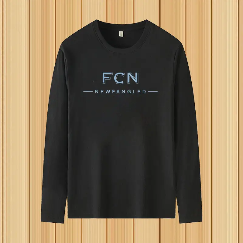FCN Long Sleeve Crewneck T-Shirt Grey 3Pcs - Image 4