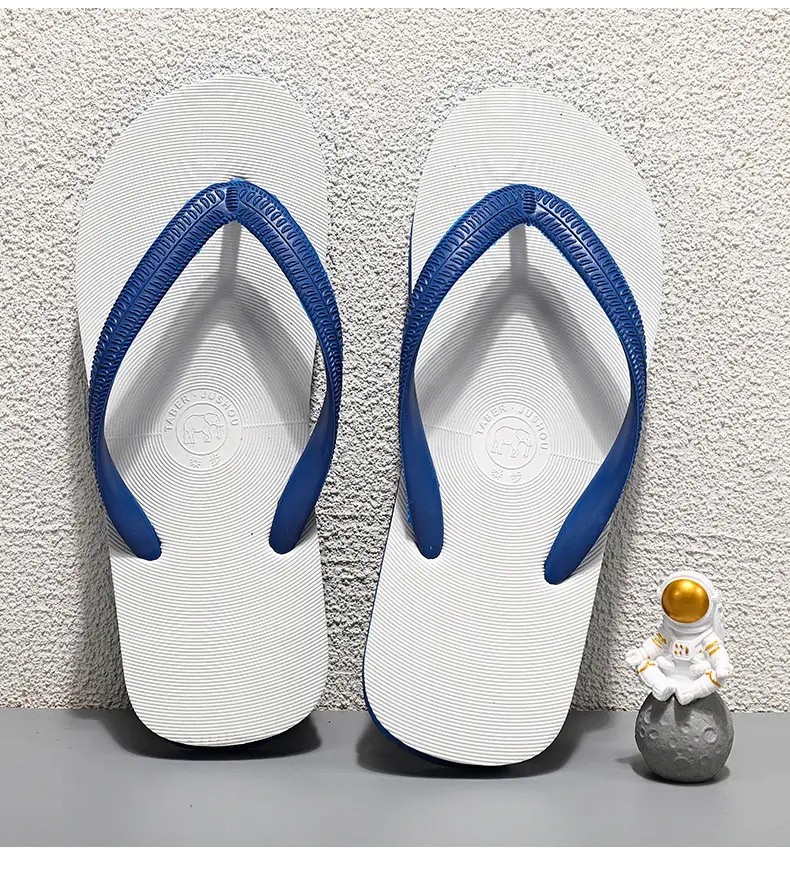 Men Blue Strap Casual Flip Flops Cross-border Plus Size — feature 19