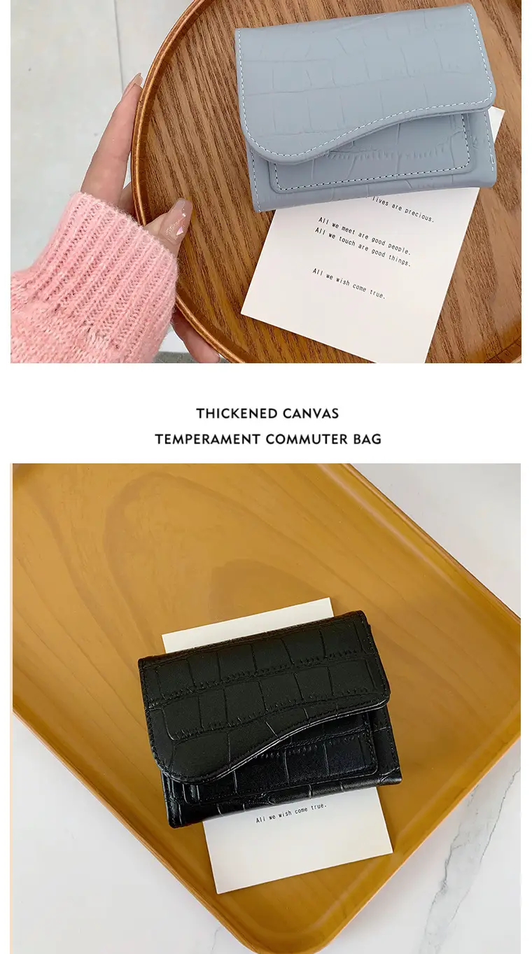 Ins Korean Style Women's Wallet Short Fashionable Multi-color Multi-card Card Bag Zipper Coin Purse Foreign Trade Multifunctional — feature 10
